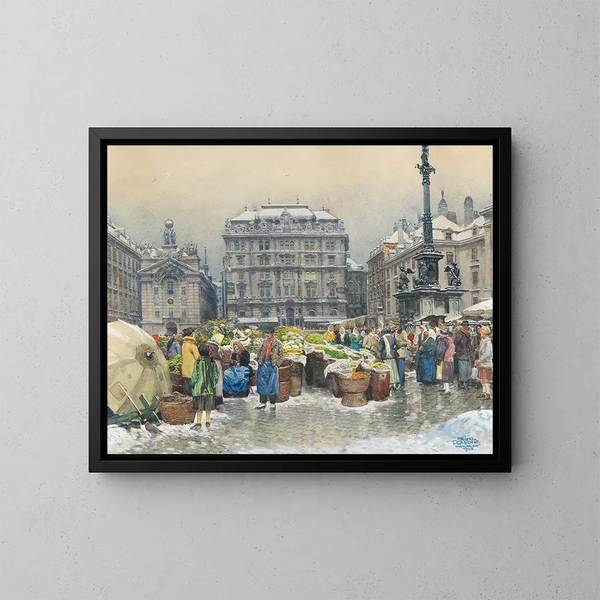 Franz Poledne - The vegetable market Am Hof.webp