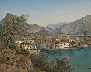 Ufer am Gardasee - Franz Reinhold — Ansicht des Kunstwerks