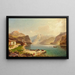 Ansicht des Achensee vom Scholastika nach Pertisau - Franz Richard Unterberger — gerahmtes Bild an der Wand