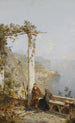 Amalfi über der Bucht von Neapel - Franz Richard Unterberger — Ansicht des Kunstwerks