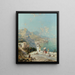 Ansicht der Amalfiküste im Sommer - Franz Richard Unterberger — gerahmtes Bild an der Wand