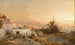 auf der Veranda mit Neapel im Hintergrund - Franz Richard Unterberger — Ansicht des Kunstwerks