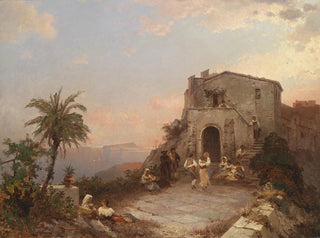 Sommerfest in Italien - Franz Richard Unterberger — Ansicht des Kunstwerks