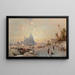 Venedig bei Sonnenuntergang - Franz Richard Unterberger — gerahmtes Bild an der Wand