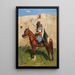 Cavalier caucasien - Franz Roubaud — gerahmtes Bild an der Wand