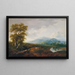 Landschaft mit Schneeberg - Franz Scheyerer — gerahmtes Bild an der Wand