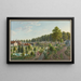 Garten zwischen der Kleinen Schanze und der Christoffelgasse - Franz Schmid — gerahmtes Bild an der Wand