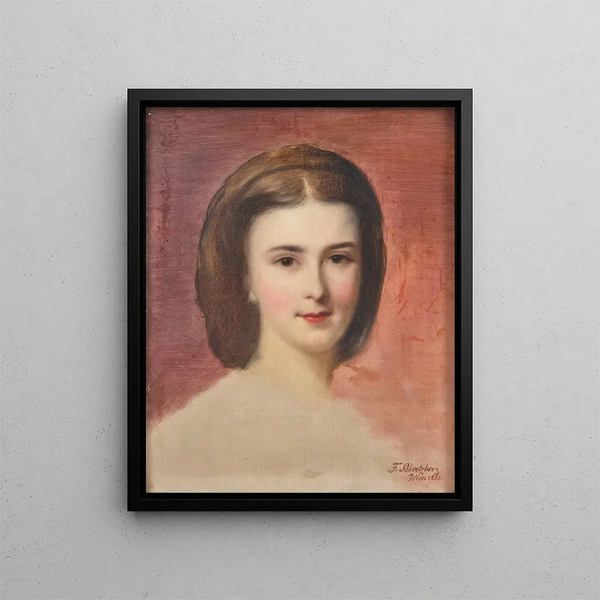 L'impératrice Élisabeth - Franz Schrotzberg — gerahmtes Bild an der Wand