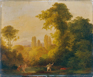 Landschaft mit mythologischen Figuren - Franz Schrotzberg — Ansicht des Kunstwerks