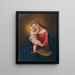 Madonna ma joue - Franz Schrotzberg — gerahmtes Bild an der Wand