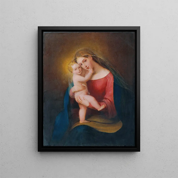 Madonna ma joue - Franz Schrotzberg — gerahmtes Bild an der Wand