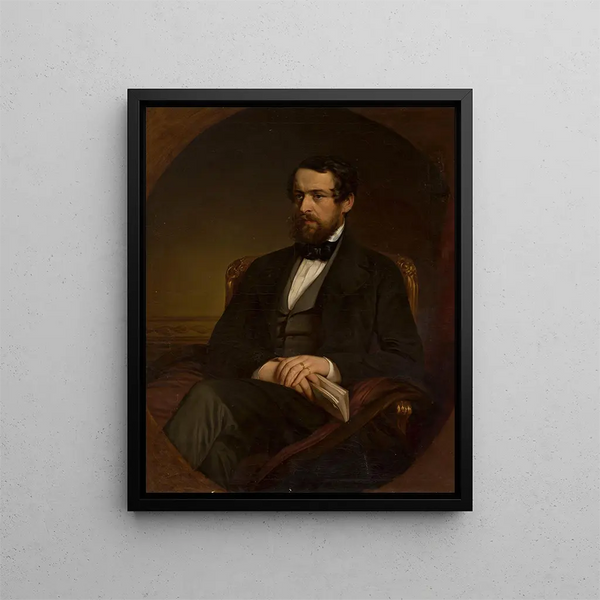 Portrait von Zdzisław Zamoyski - Franz Schrotzberg — gerahmtes Bild an der Wand