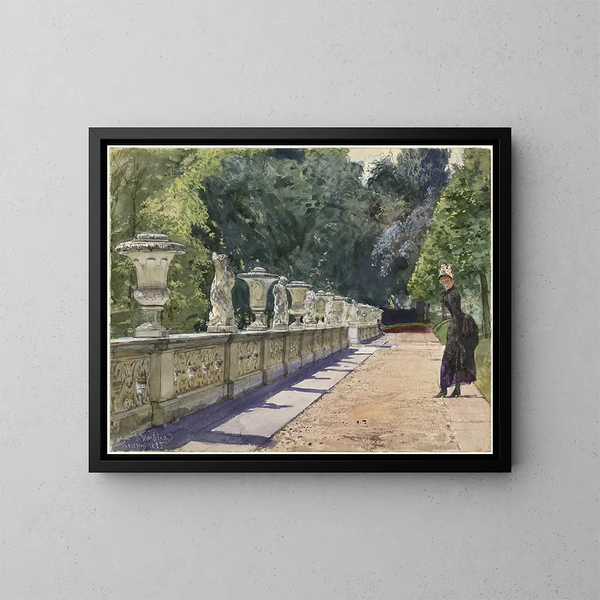 Franz Skarbina - A Promenade in the Park at Sanssouci.webp