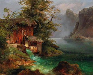 Moulin sur le lac Hallstatt - Franz Steinfeld — Ansicht des Kunstwerks