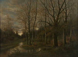 Franz Stephan Paschinger - Aulandschaft bei Lundenburg.webp