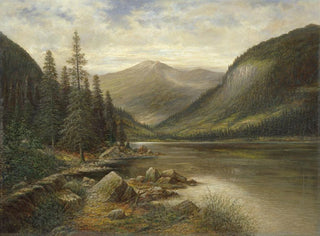 Lac Erlauf mit nacktem Gipfel im Hintergrund - Franz Stephan Paschinger — Ansicht des Kunstwerks