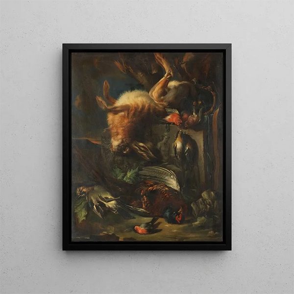 Franz Werner von Tamm - Zugeschrieben Jagdstillleben mit Hase und Vgeln.webp