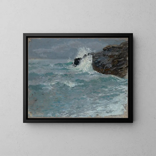 Bruch des Meeres - Franz Xaver Hoch — gerahmtes Bild an der Wand