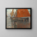 Bateaux de pêche - Franz Xaver Hoch — gerahmtes Bild an der Wand
