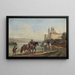 Ansicht auf Melk - Franz Xaver Reinhold — gerahmtes Bild an der Wand