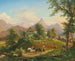 Nach der Ernte mit Loser und Trisselwand im Hintergrund - Franz Xaver Reinhold — Ansicht des Kunstwerks