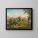 Nach der Ernte mit Loser und Trisselwand im Hintergrund - Franz Xaver Reinhold — gerahmtes Bild an der Wand