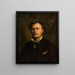 Portrait des Architekten Otto Wagner im Alter von etwa 40 Jahren - Franz Xaver Stocker — gerahmtes Bild an der Wand