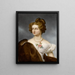 Franz Xaver Thallmaier Kunstdruck eines Porzellanplakats mit Amalie von Kruedener — gerahmtes Bild an der Wand