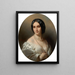 Eugénie Vicomtesse Esher née Mayer 1814-1904 - Franz Xaver Winterhalter — gerahmtes Bild an der Wand