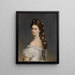 L'Imperatrice Elisabeth mit Diamantensternen - Franz Xaver Winterhalter — gerahmtes Bild an der Wand