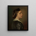 Portrait einer jungen Frau in Profil - Franz Xaver Winterhalter — gerahmtes Bild an der Wand