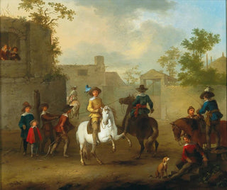 Die Reitstunden - Franz de Paula Ferg — Ansicht des Kunstwerks
