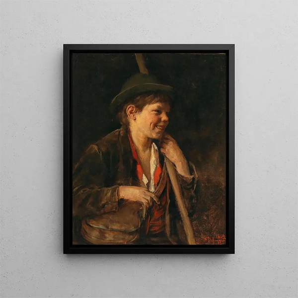 Franz von Defregger - A Tyrolean Shepard Boy.webp