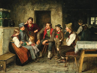 Ein junger Soldat auf Urlaub - Franz von Defregger — Ansicht des Kunstwerks