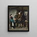 L'adieu du chasseur - Franz von Defregger — gerahmtes Bild an der Wand