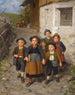Auf dem Weg zur Schule - Franz von Defregger — Ansicht des Kunstwerks