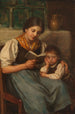 Beim Lesen - Franz von Defregger — Ansicht des Kunstwerks