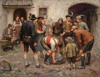 L'épreuve de force - Franz von Defregger — Ansicht des Kunstwerks