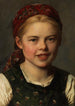 Junge Frau mit Hut - Franz von Defregger — Ansicht des Kunstwerks