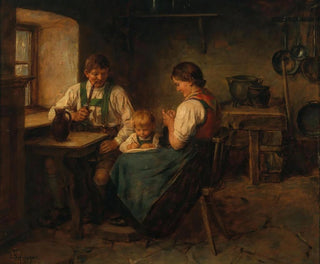 Ende des Arbeitstages - Franz von Defregger — Ansicht des Kunstwerks