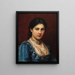 Mädchen im Dirndl - Franz von Defregger — gerahmtes Bild an der Wand