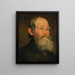 Kopf eines Mannes - Franz von Defregger — gerahmtes Bild an der Wand