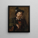 Portrait eines jungen Tirolers - Franz von Defregger — gerahmtes Bild an der Wand