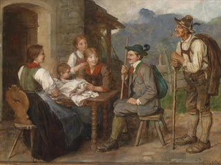 Salon tyrolien - Franz von Defregger — Ansicht des Kunstwerks