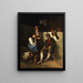 Der Zitherspieler - Franz von Defregger — gerahmtes Bild an der Wand