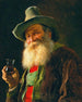 Tiroler Bauern-Gemälde mit einem Weinglas - Franz von Defregger — Ansicht des Kunstwerks