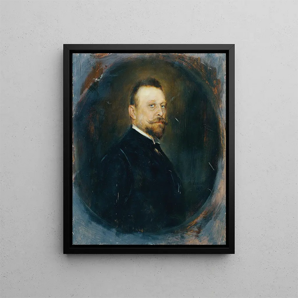 Der Reichsrat, Dr. Joseph Maria Baernreither - Franz von Lenbach — gerahmtes Bild an der Wand