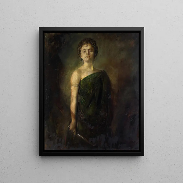 Mademoiselle Bartenstein - Franz von Lenbach — gerahmtes Bild an der Wand