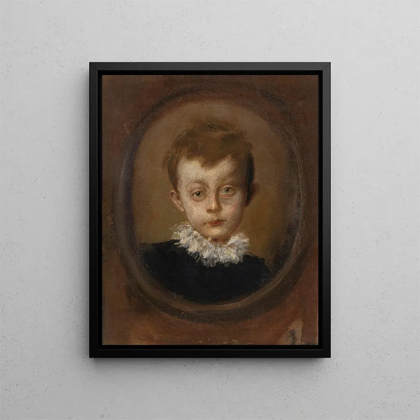 Sohn des Schauspielers Konrad Dreher - Franz von Lenbach — gerahmtes Bild an der Wand
