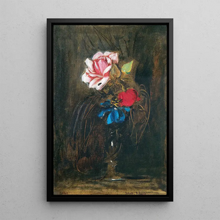 Franz von Lenbach - Vase mit Blumen.webp